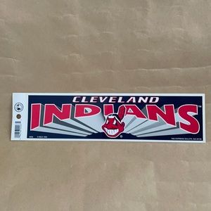 Cleveland Indians Vintage Chief Wahoo Now the Guardians MLB Bumper Sticker 1995